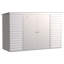 Remise de rangement en acier Select, 10 x 4, flûte grise-67124470