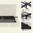 Bed Frame with Adjustable Sliding Side Table-132691551
