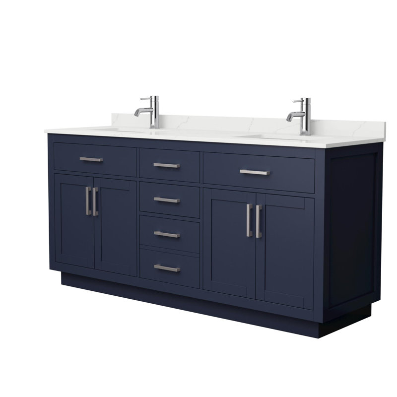 Beckett TK 72'' W Vanity, Single, Brushed Nickel