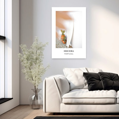 Ericeira surf Travel poster 1 Piece Wrapped Canvas Wall Art
