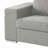 Light Gray Woven Fabric Arm Chair