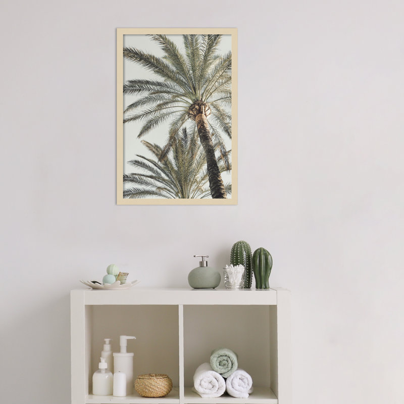 «Palm 005» par Colmenero, impression sur bois encadrée, H 25 po x l 17 po