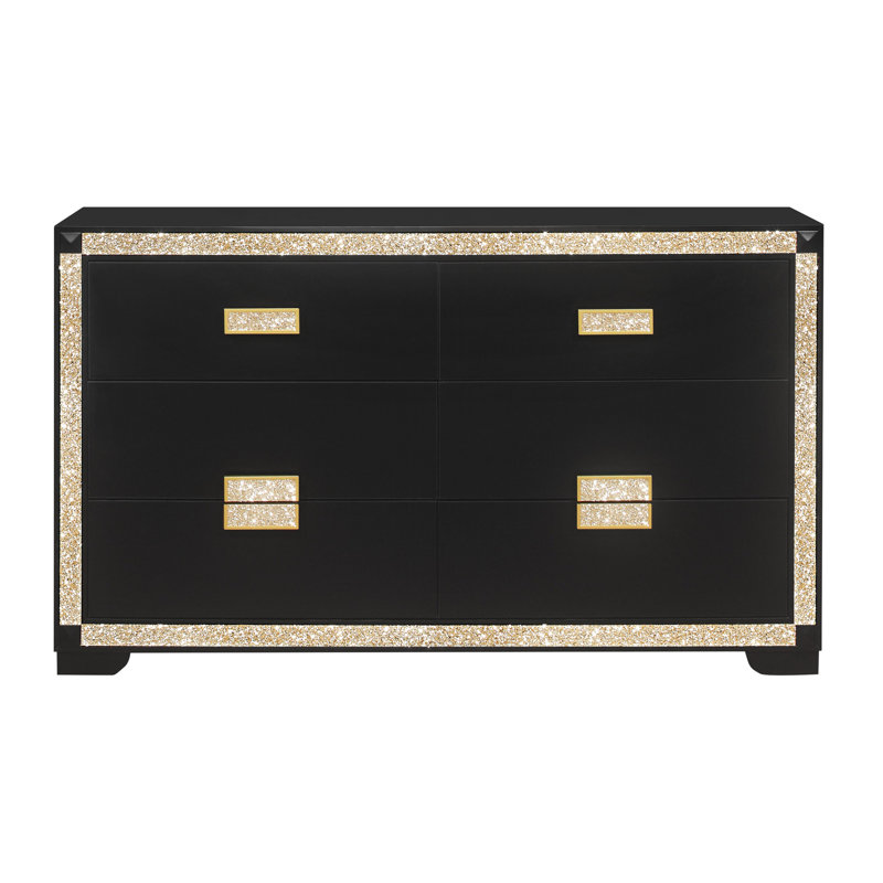 DRESSER ANIMÉ NOIR / DORÉ