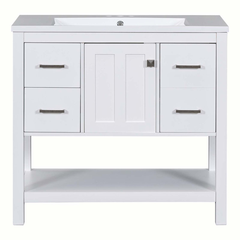 35.4 " Single Bathroom Vanity Base
