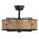 18" Rattan Caged Ceiling Fan with Light Kit and Remote Control