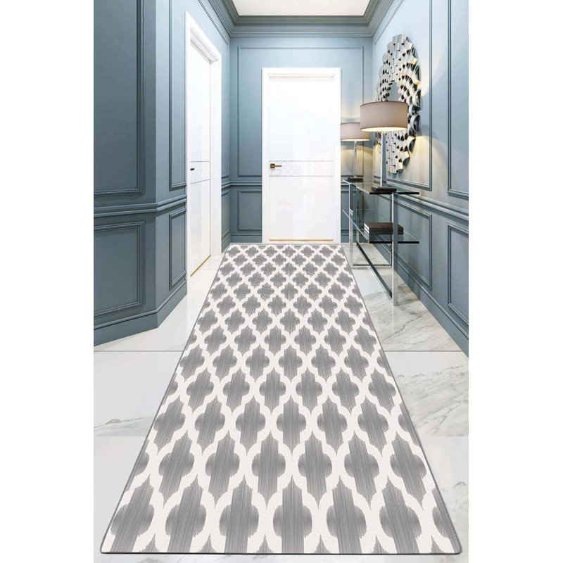 Premium Hall Carpet, 100% Polyester, 59 x 118 Inches | 10 mm Pile Height, Antibacterial, Non-Slip Base | Machine Washable, Easy Care | Ideal for Entryways & Living Spaces, Soft & Durable Design