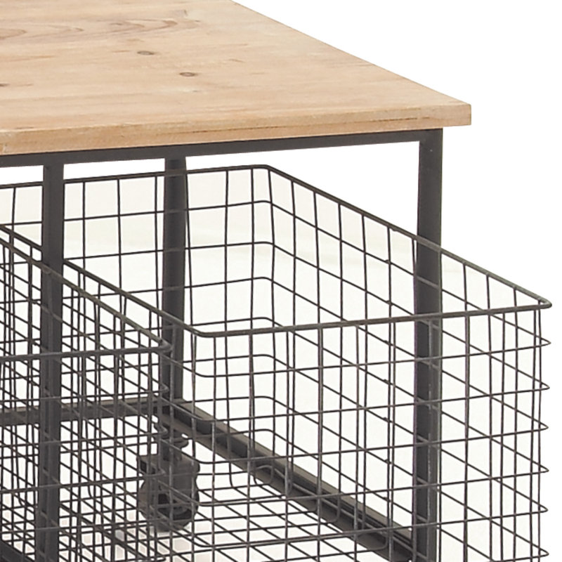Solid Wood Storage Bench