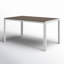 Ensemble repas extérieur rectangulaire en aluminium 59 po pour 6 personnes Stillwater-102441760-102441762