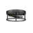 Transitional 2 Light Iron Round Flush Mount-221549513
