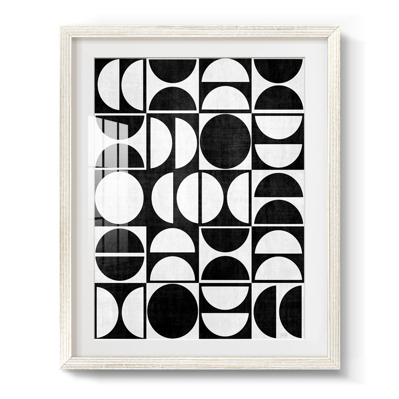 Modern Semis -Framed Print, 28.5" H x 20.5" W, White
