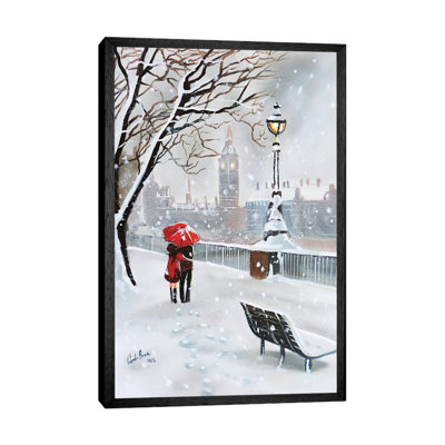 London In Winter by Gordon Bruce - Painting on Canvas