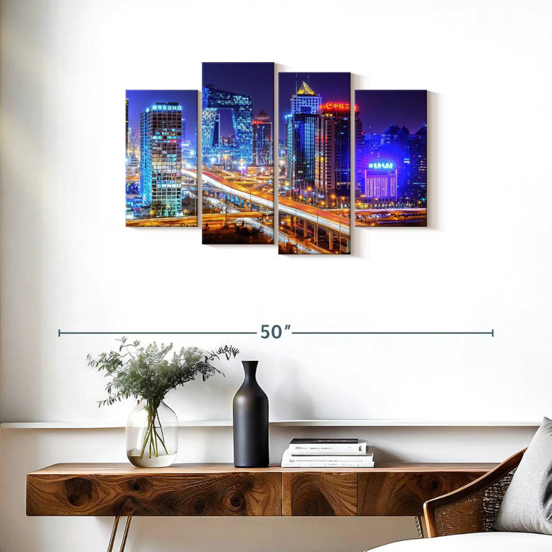 Nicci Beijing Nightscape, 22" H x 36" W