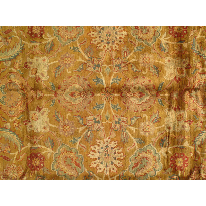 Tapis traditionnel en laine et coton Agra de l'Inde traditionnelle Pasargad - 9 pi x 12 pi