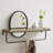 Metal Flat Mirror with Shelves-1727019371