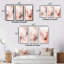 3 pièces sur toile - marbre délicat abstrait rose-1000497272-1000497255
