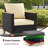 Outdoor 19 x 19 x 3.5 Inch High-Density Foam Cushion Set with Water-Repellent & UV-Resistant Cover for Outdoor Seat-1656903517-1656903512