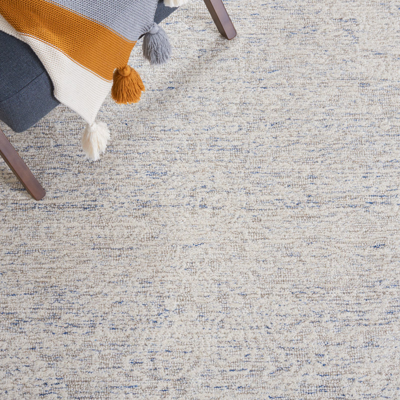 Tapis en laine et coton indien touffeté à la main Metro, Rectangle 9 pi x 12 pi