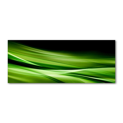Green Waves Background - Wrapped Canvas Print