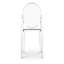 Chaise transparente en acrylique transparent