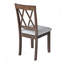 Ensemble de 2 chaises de salle à manger avec dossier croisé-204429285