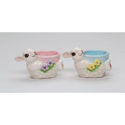 Easter Rabbit Egg Cup 2-piece Set