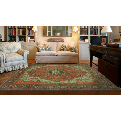 Tapis rouille finement vieilli Kaymoni
