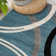 Tolchester Abstract Blue/Gray/Black Area Rug