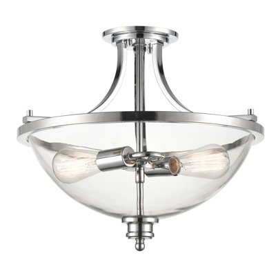 Glass Semi Flush Mount
