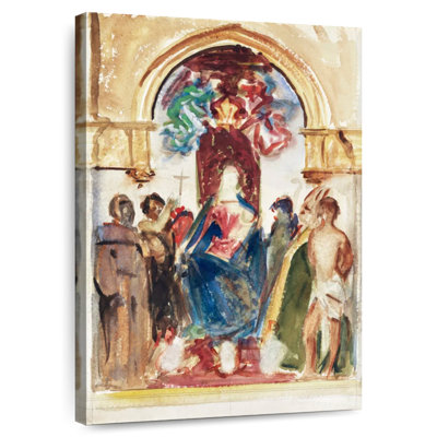 Adella Madonna And Child And Saints 1895-1915