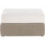 Table basse / repose-pieds de patio en tissu et osier Delmos-377687026