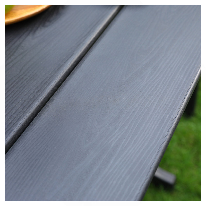 Table de salle à manger en HDPE, Noir