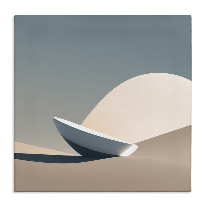 "Buried Space", art mural sur toile flottante par Denise Dundon, H 30 po x l 30 po x P 1,5 po