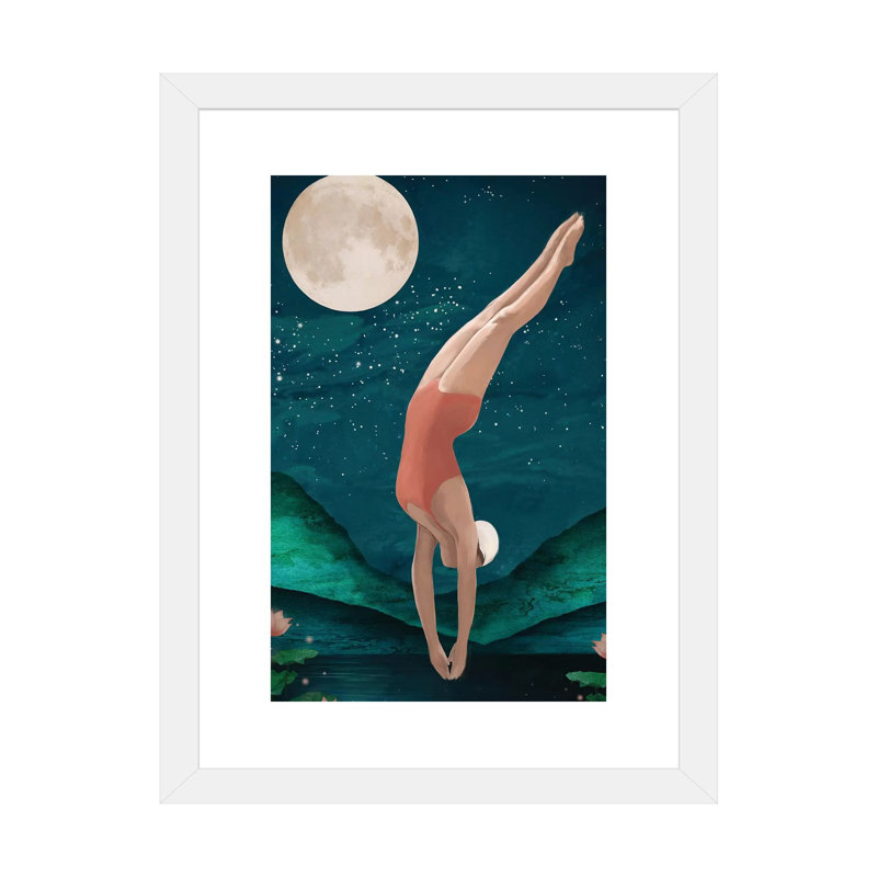 Print, Papier encadré blanc, Blanc, H 32 po x l 24 po x p 1 po