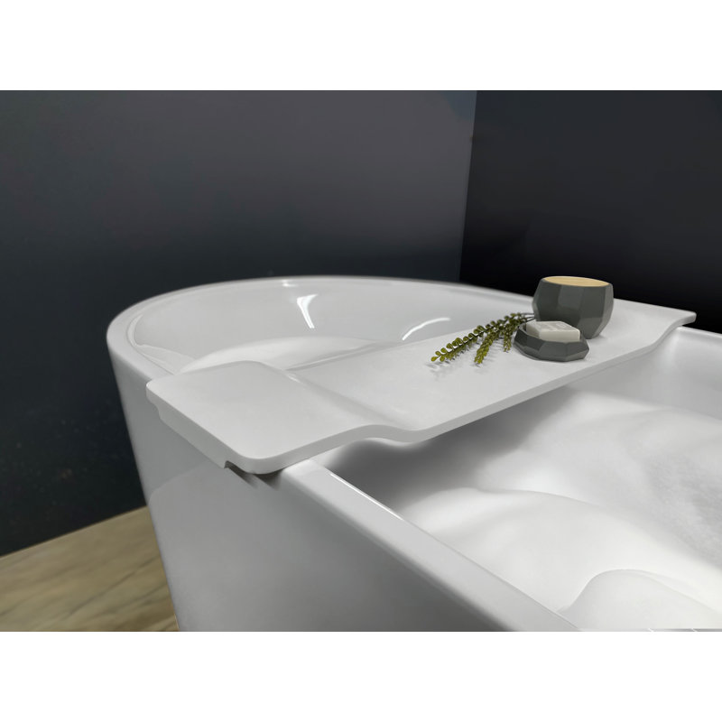 Serviteur de bain autoportant Mistral, Blanc mat