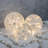 Battery Operated Glass Snowflake Globes - Set Of 3