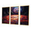 Spiral Galaxy Cosmic Whirls - Space Paysages, ensemble de salon d'art mural-1214937714-1214937717