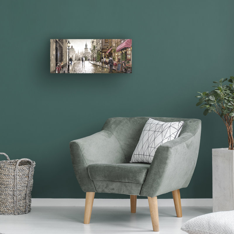 Art mural sur toile tendue - «Mac Milano» par Macneil Studio pour décoration de salon, de chambre à coucher ou de bureau - 10 x 24