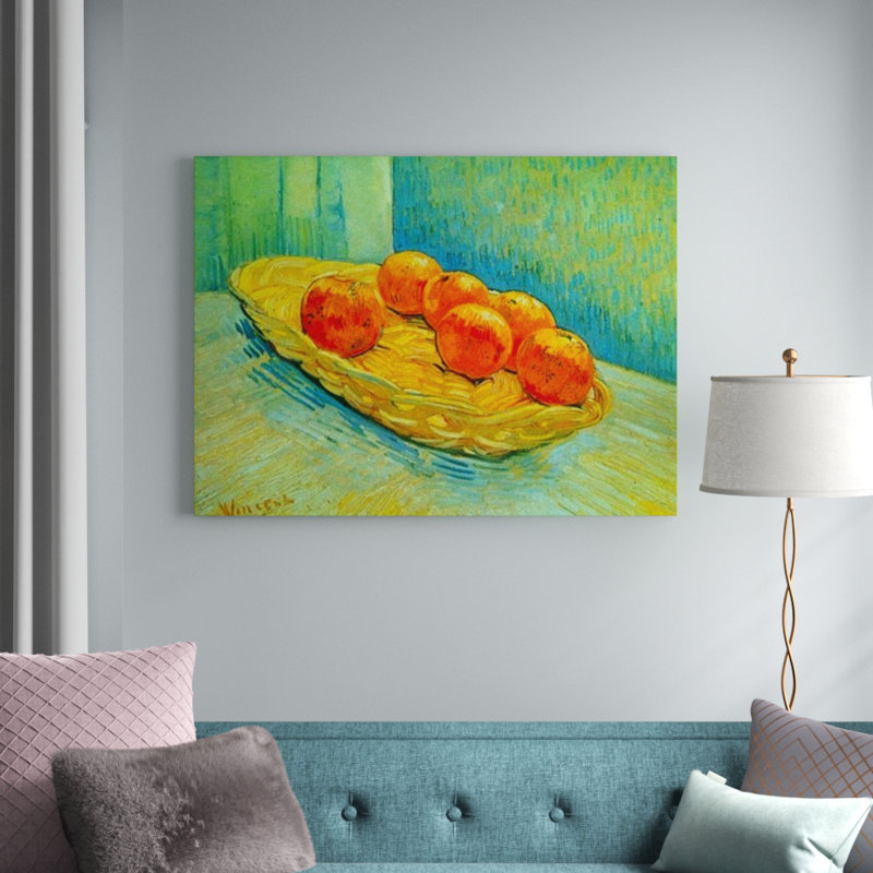 Vincent Van Gogh - Single Picture Frame Print on Wood, 60cm H x 80cm W x 1.8cm D
