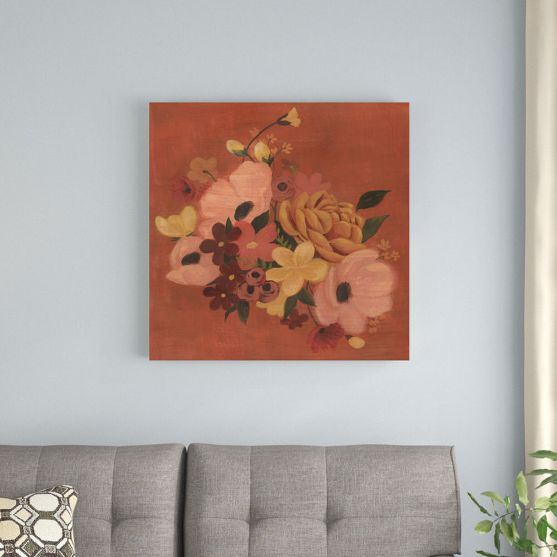 Bouquet d'orange brûlé I, H 30 po x l 30 po