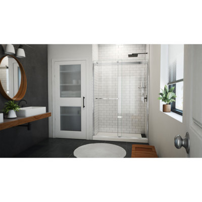 Sapphire-V 50cm W x 76cm H Frameless Tub Door with