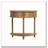 31.5-Inch Grooved Half-Moon Console Table