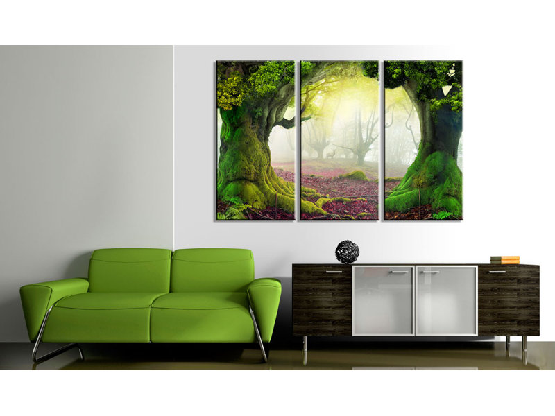 Mysterious Forest 3 Piece Wall Art Set on Canvas, 60cm H x 90cm W
