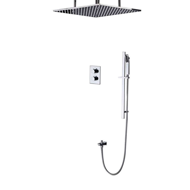 Sierra Brushed Nickel 20 Inch Rainfall Shower Set
