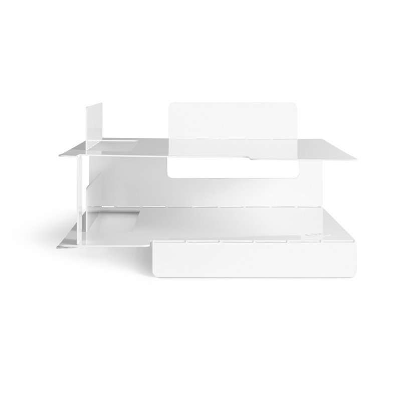 2D:3D Metal File Organizer, White