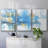 Metro Blue - Multi Piece Framed Canvas-1776297699-1776297696