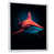 White Floater Framed