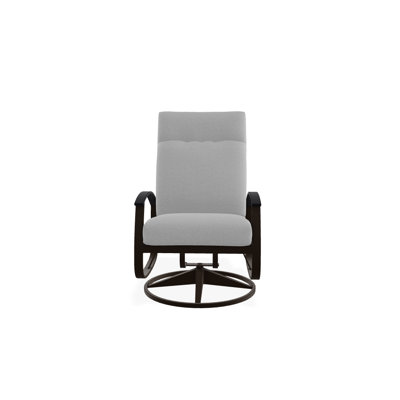 Chaise de patio pivotante avec coussins Askar