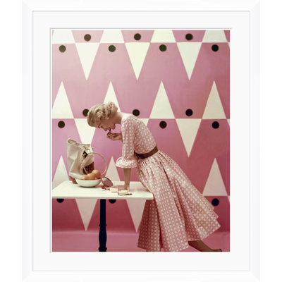 " Vogue Magazine, "Model Putting On Lipstick," Richard Rutledge, April 15, 1952 " by Richard Rutledge