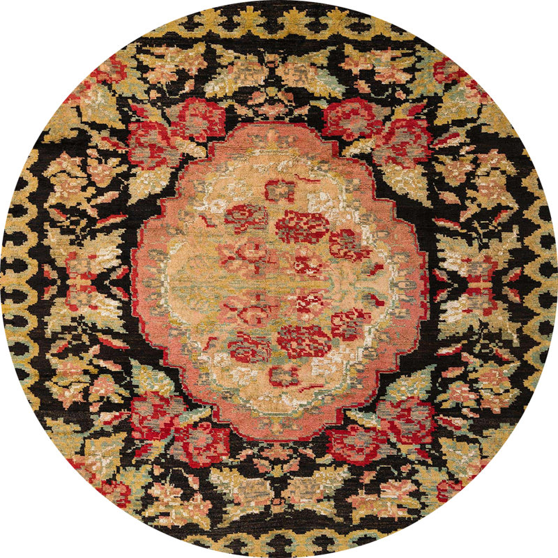 Tapis abstrait et moderne 5244, Rond 5 pi