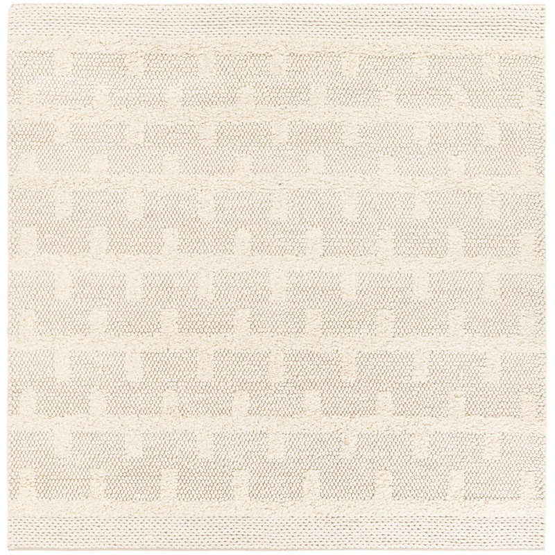  Ira Lana New Zealand Wool Rug, Square 7'10"
